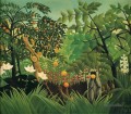 Exotische Landschaft 1910 Henri Rousseau Post Impressionismus Naive Primitivismus